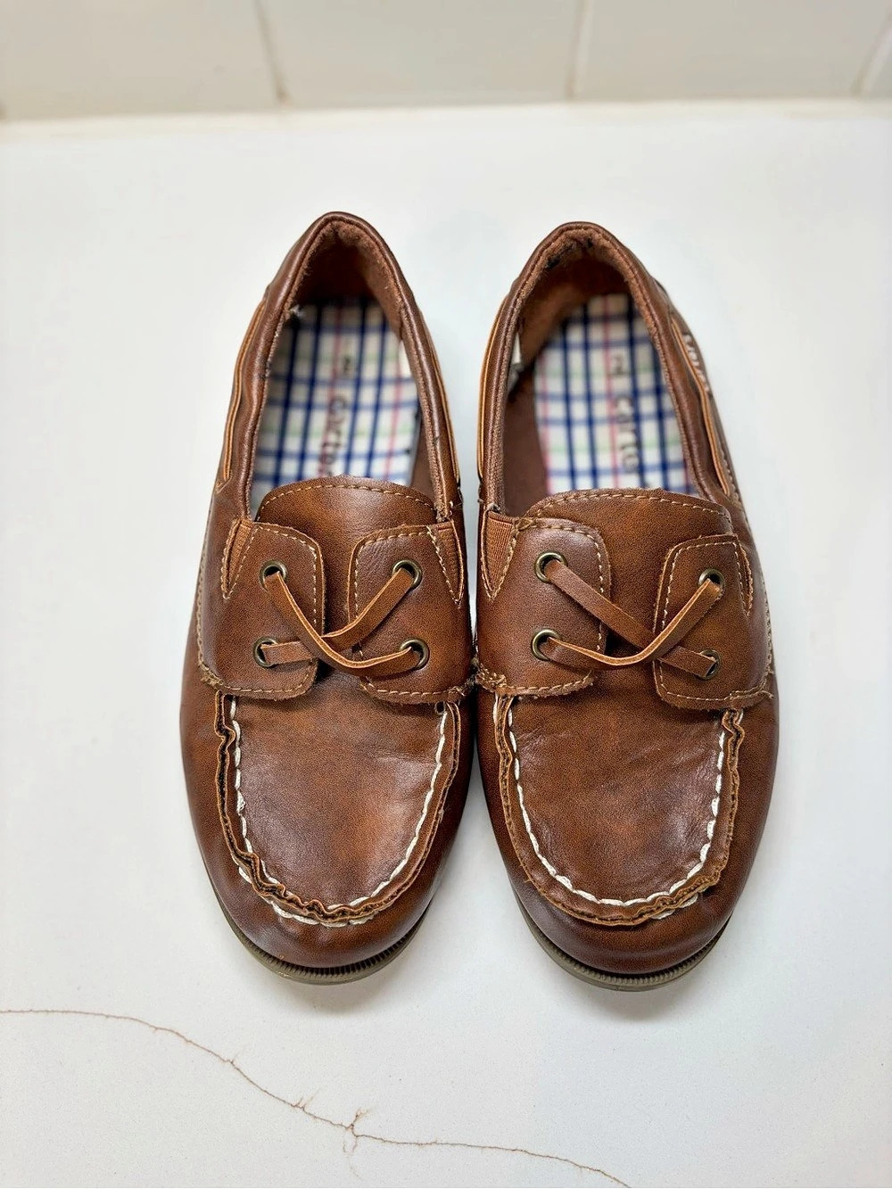 Carter's Brown Boat Shoes US 2